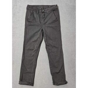 American Eagle Black Stretch Dress Pants Slacks Women's Size 2 X Short Y2K